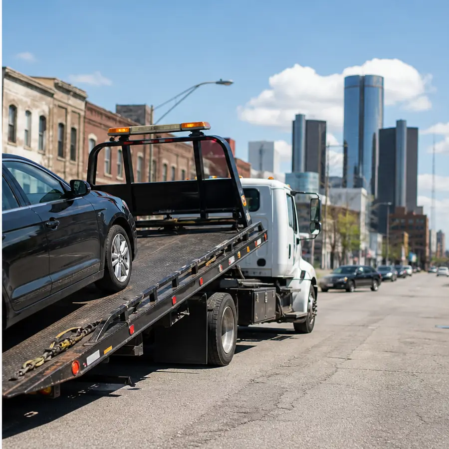 7DS Towing & Storage tow truck in Detroit